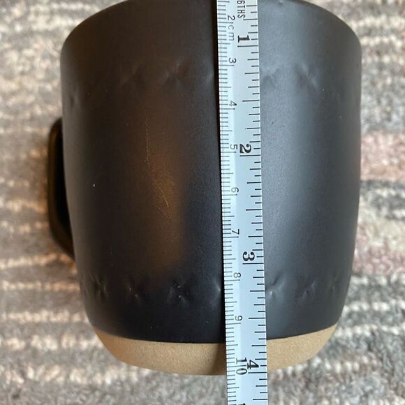 Hearth & Hand black matte X design Coffee Stoneware Mug - Picture 7 of 8